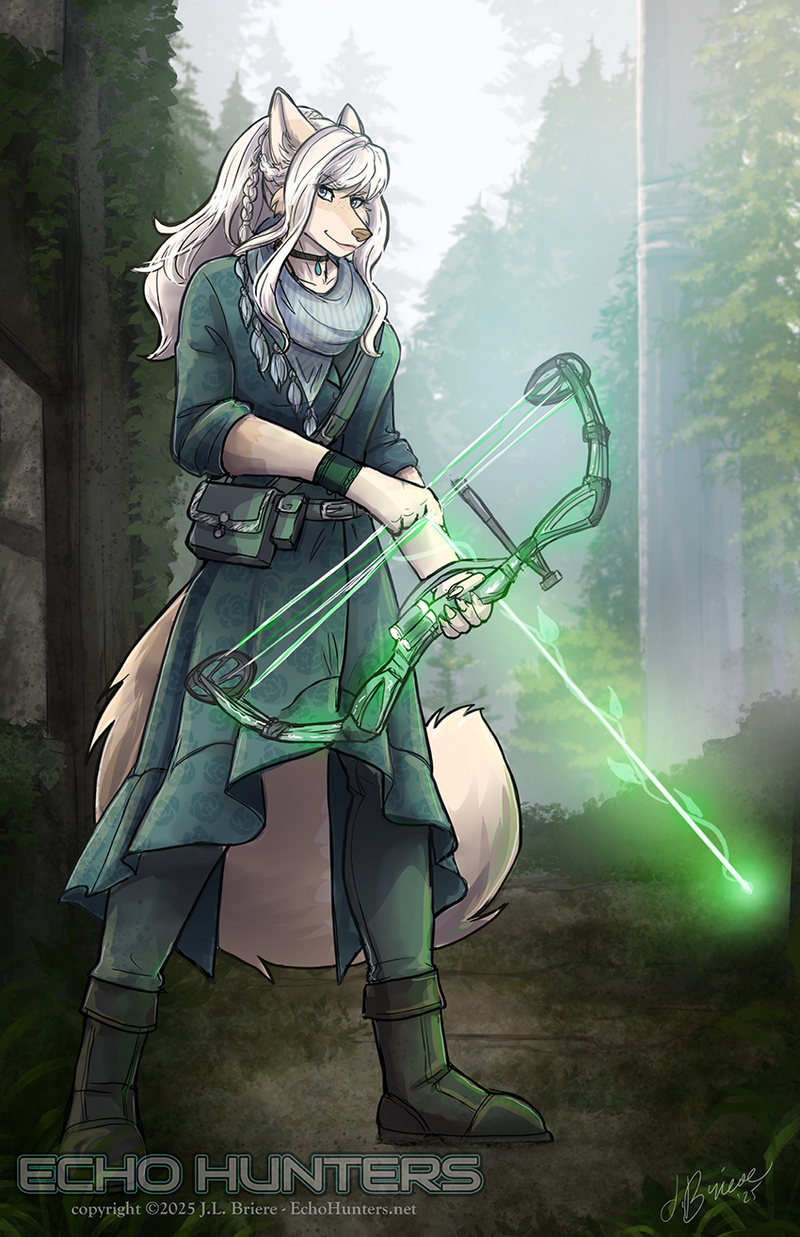 uban decay witch with magical compound bow